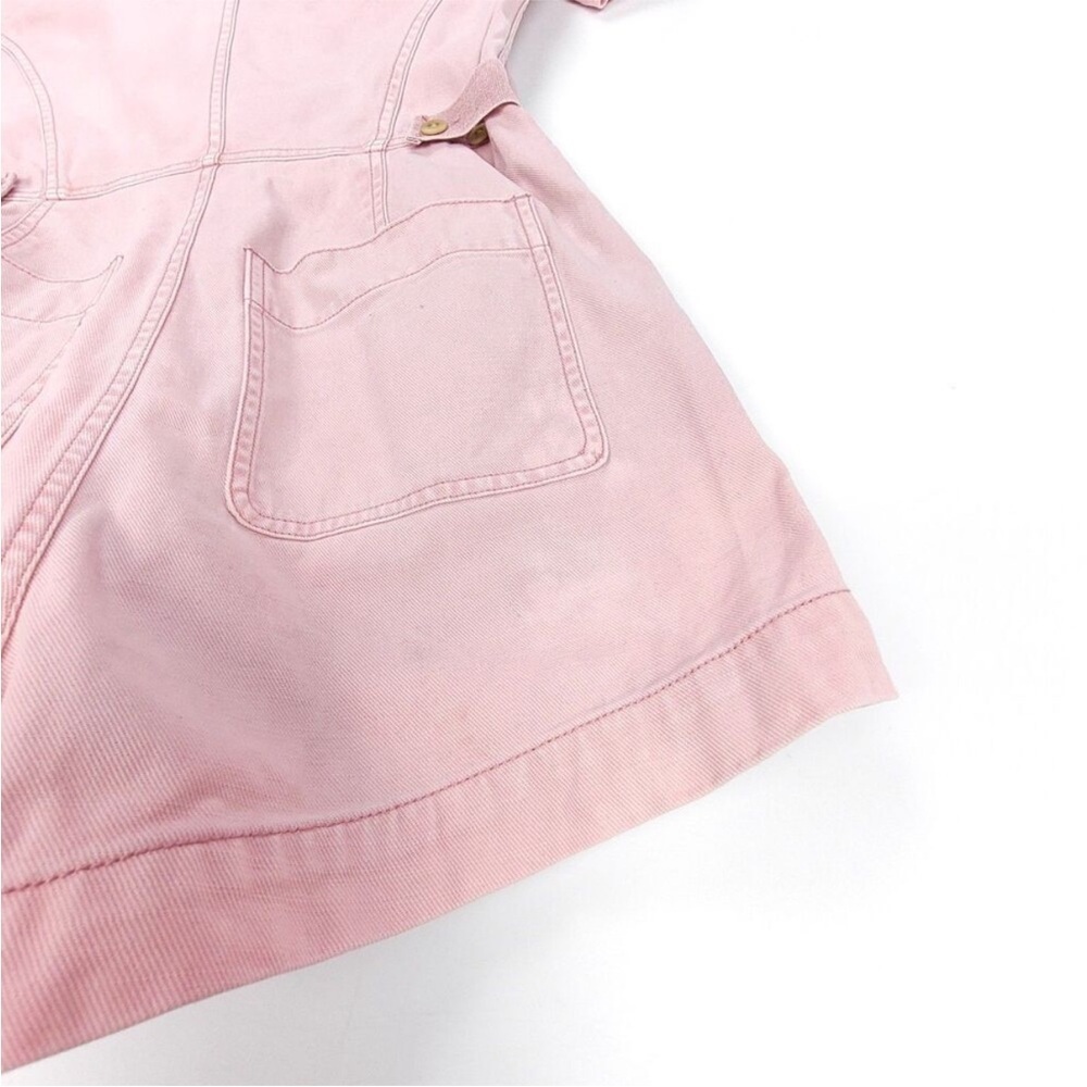 Madewell Women’s Light Bubblegum Pink Dusty Rose Garment-Dyed Coverall Romper S - Picture 9 of 12